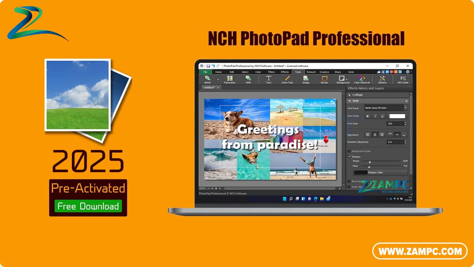 NCH ​​PhotoPad Professional ZamPC