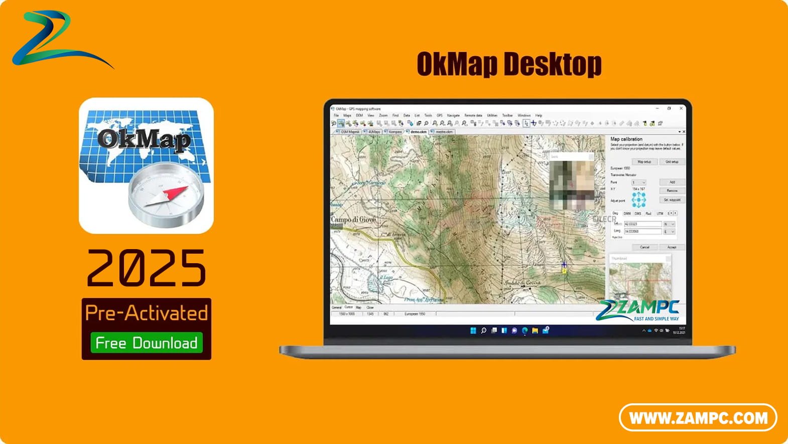 OkMap Desktop ZamPC
