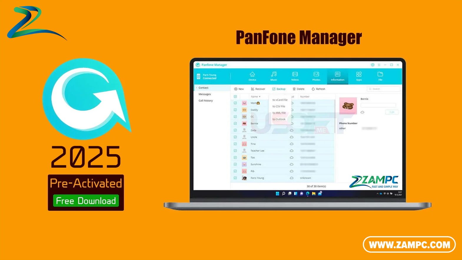 PanFone Manager ZamPC