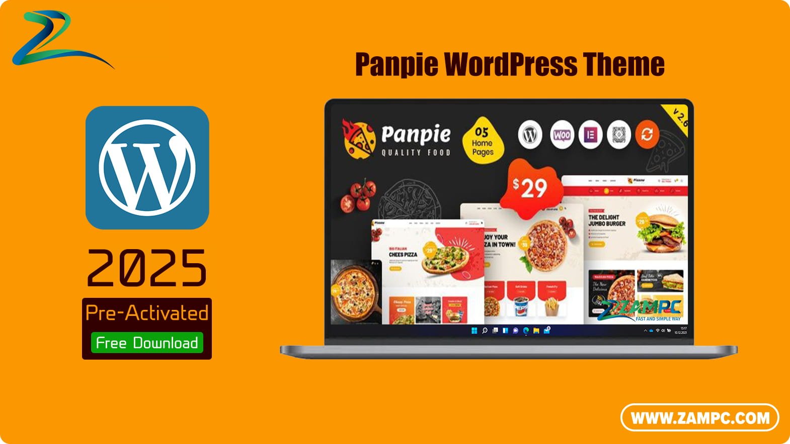 Panpie WordPress Theme ZamPC