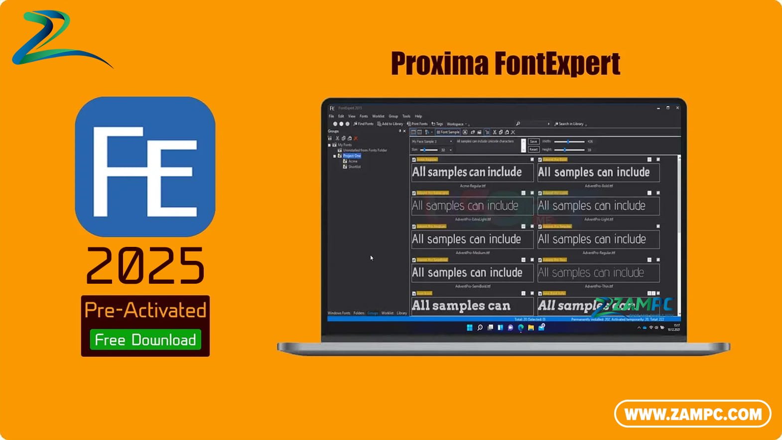Proxima FontExpert ZamPC