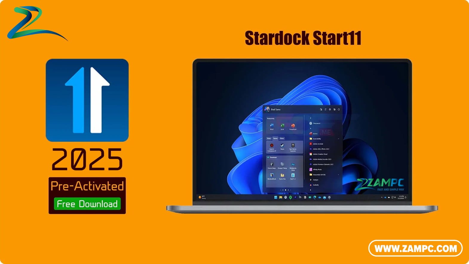 Stardock Start11 ZamPC
