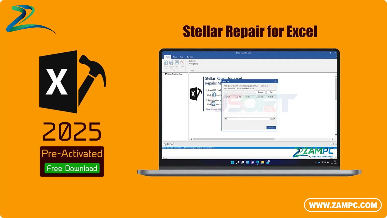 Stellar Repair for Excel ZamPC