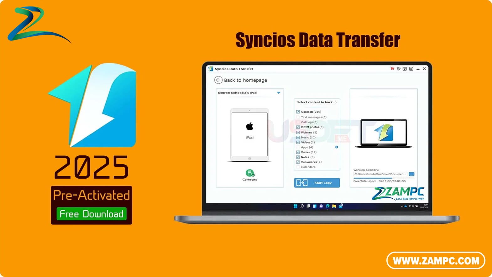 Syncios Data Transfer ZamPC
