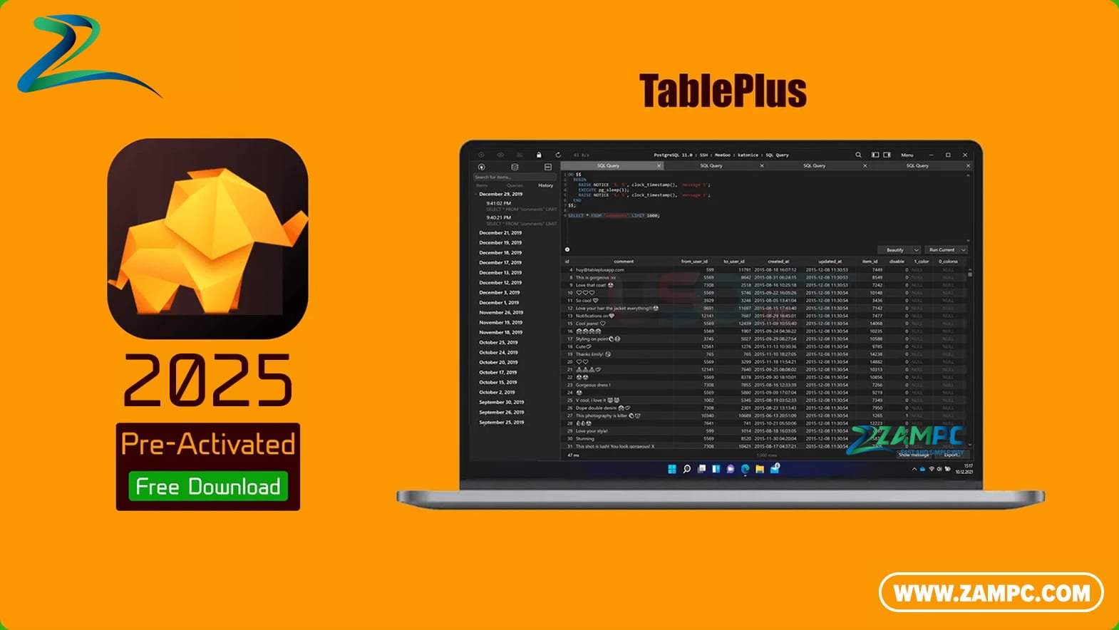 TablePlus ZamPC