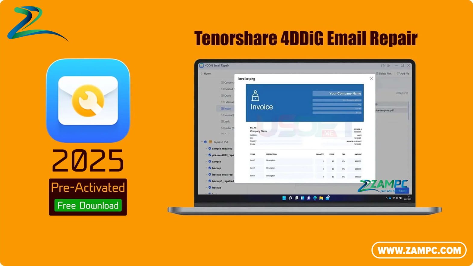 Tenorshare 4DDiG Email Repair ZamPC