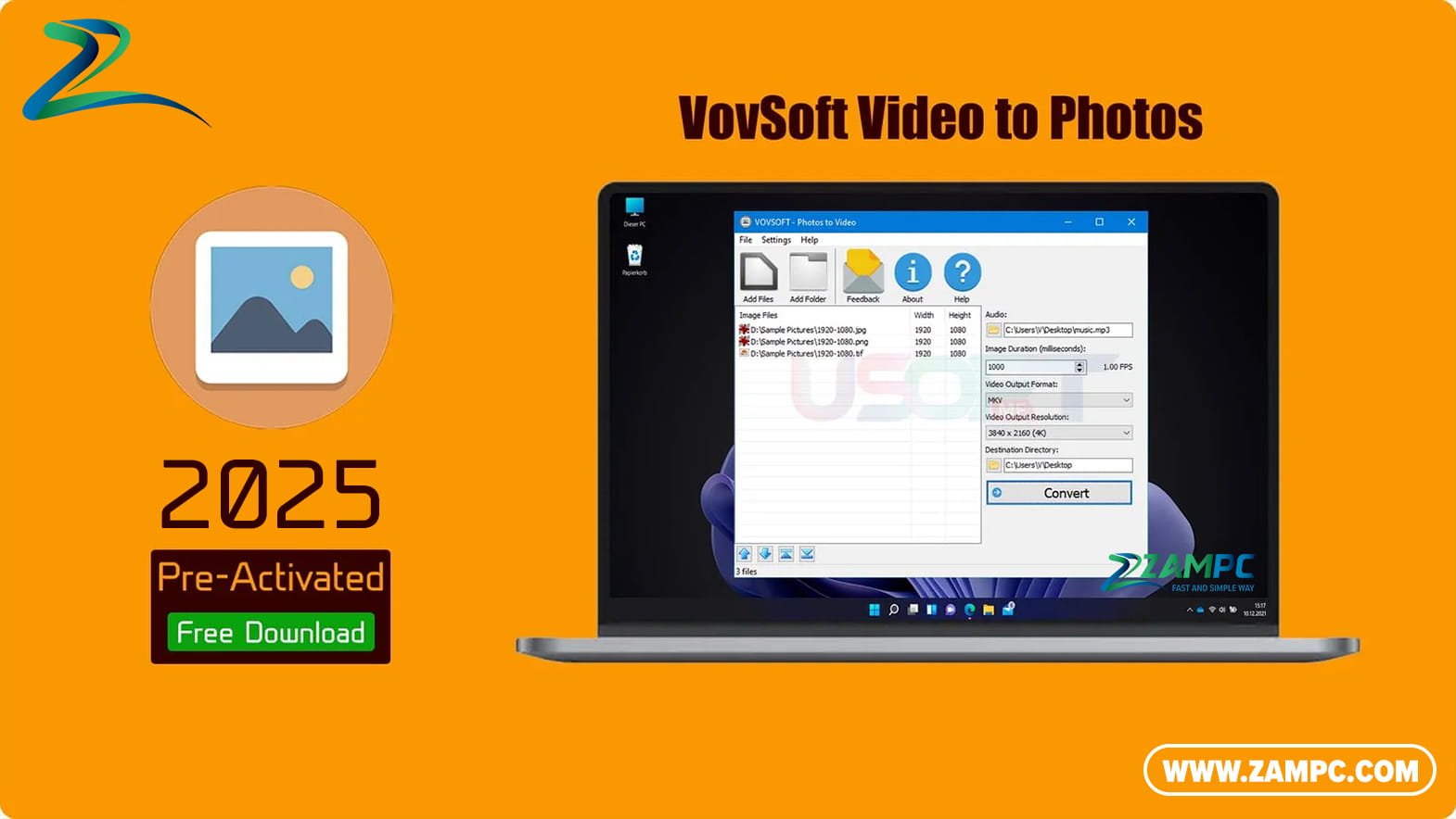 VovSoft Video to Photos ZamPC