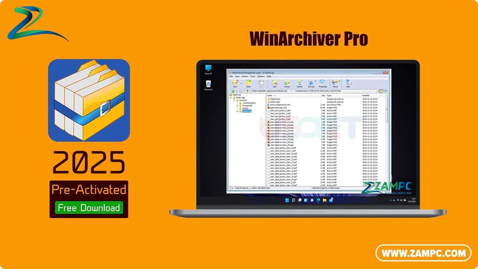 WinArchiver Pro ZamPC