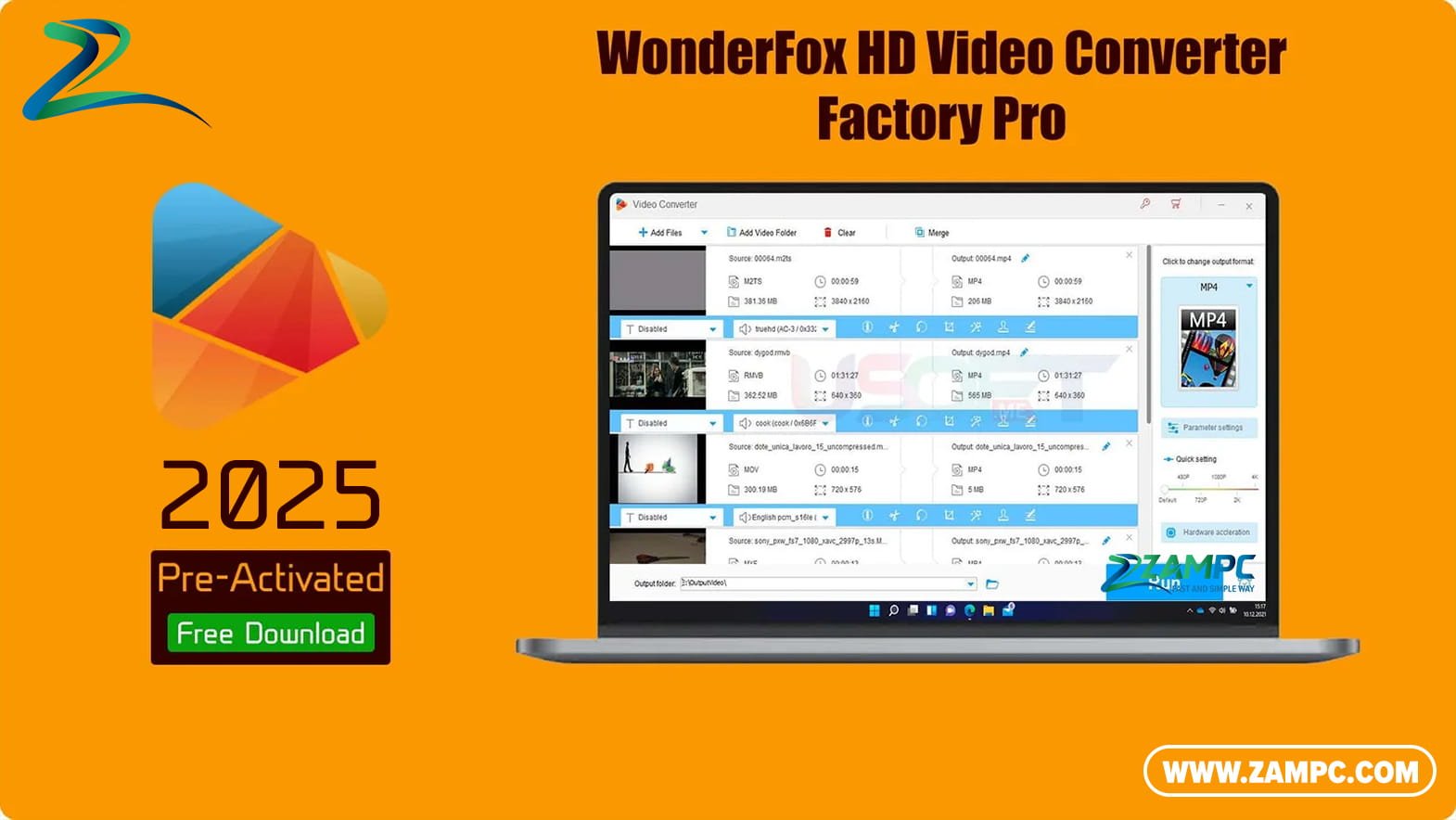 WonderFox HD Video Converter Factory Pro ZamPC