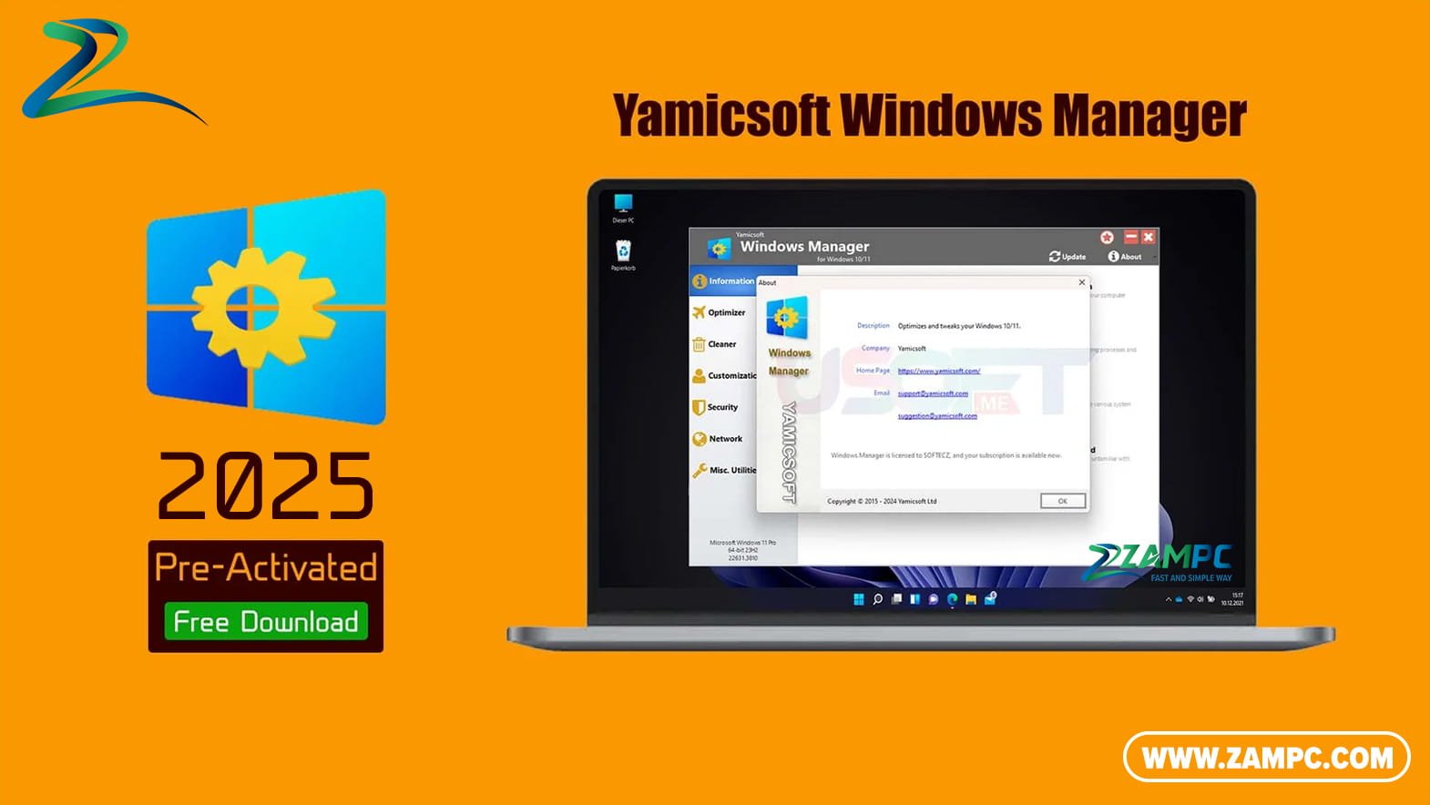 Yamicsoft Windows Manager ZamPC