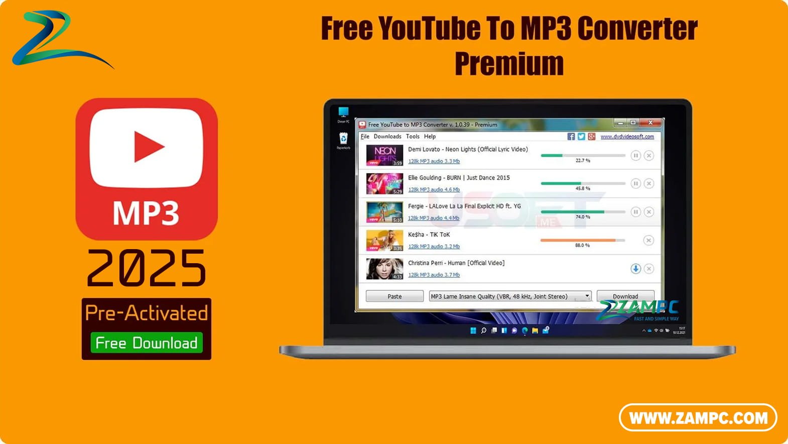 YouTube To MP3 Converter Premium ZamPC
