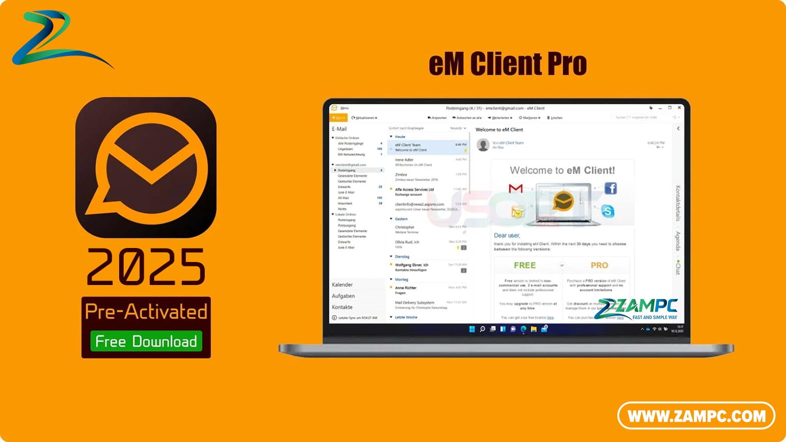 eM Client Pro ZamPC
