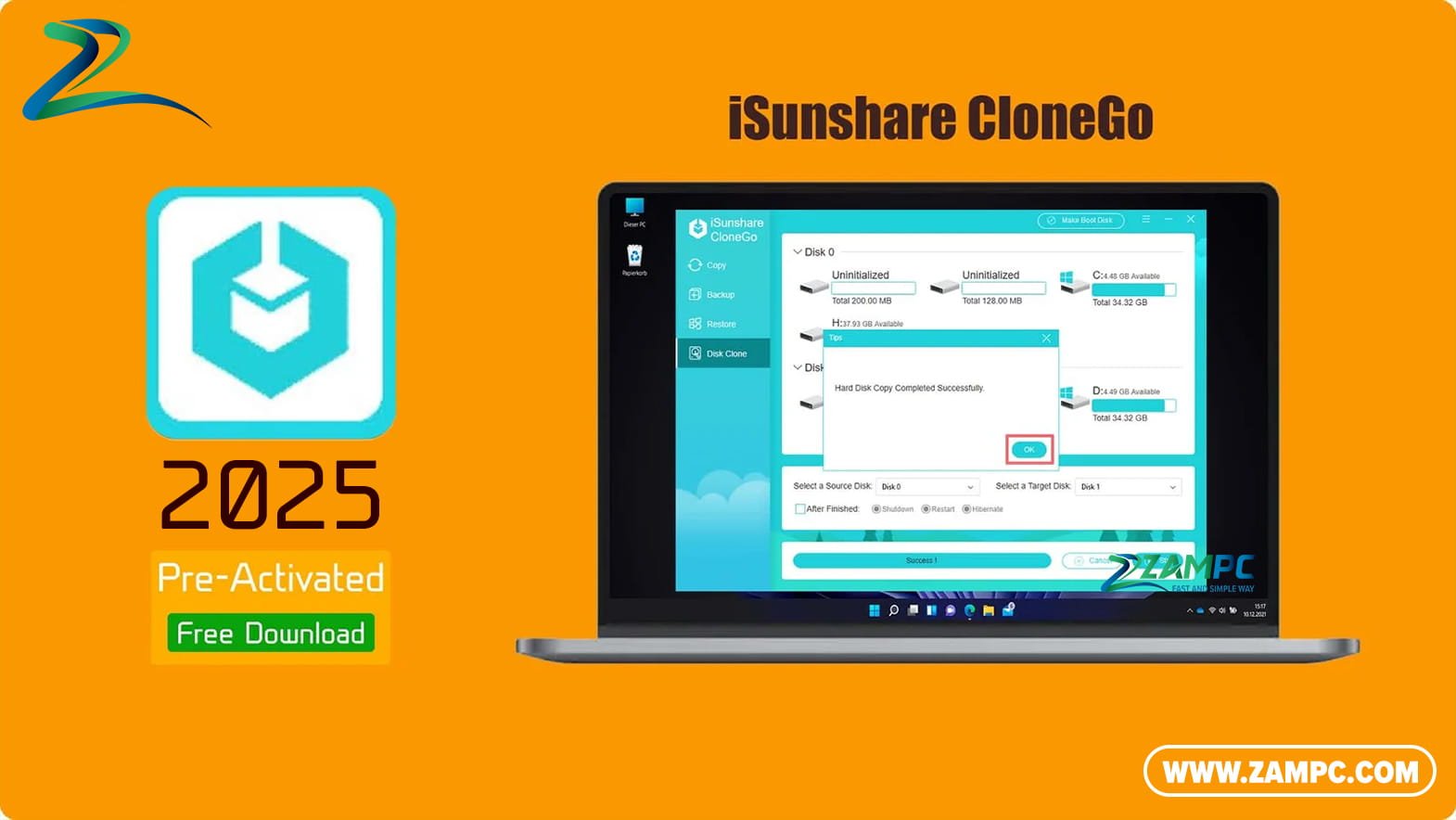 iSunshare CloneGo ZamPC