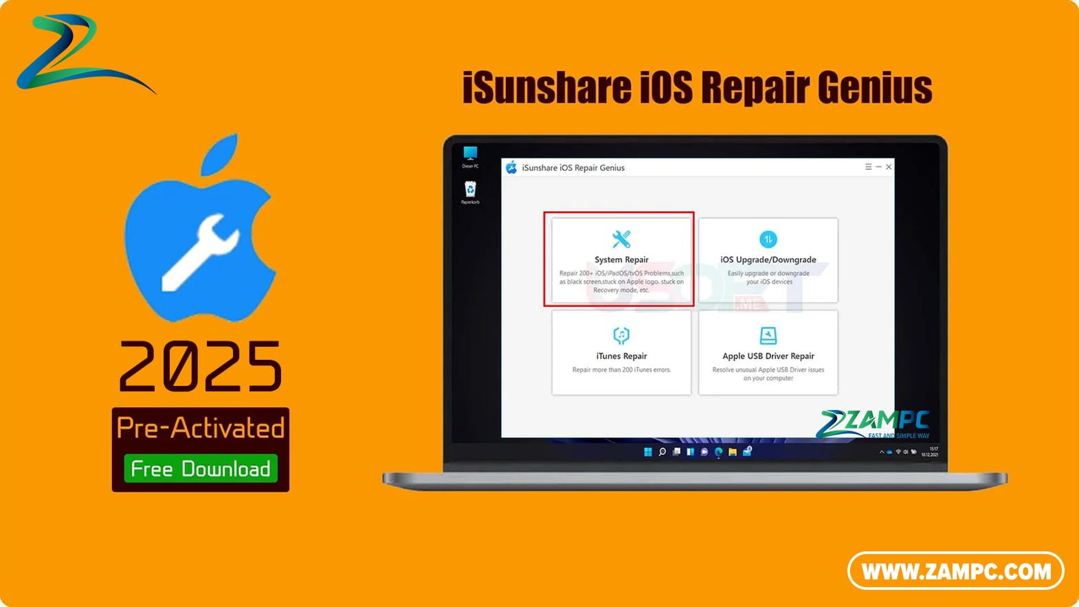 iSunshare iOS Repair Genius ZamPC