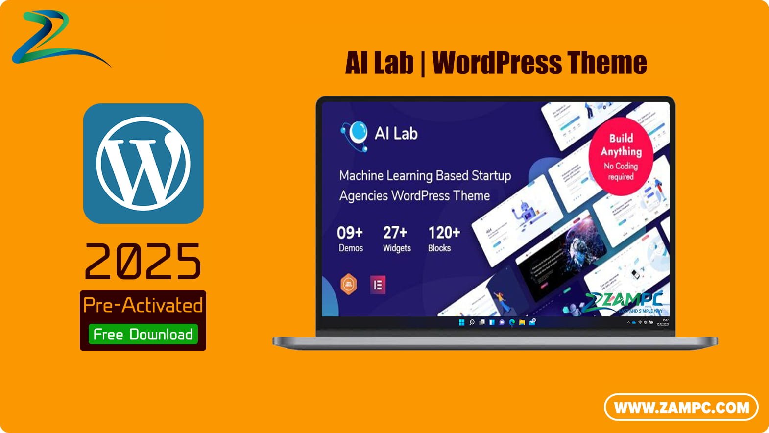 AI Lab WordPress Theme ZamPC