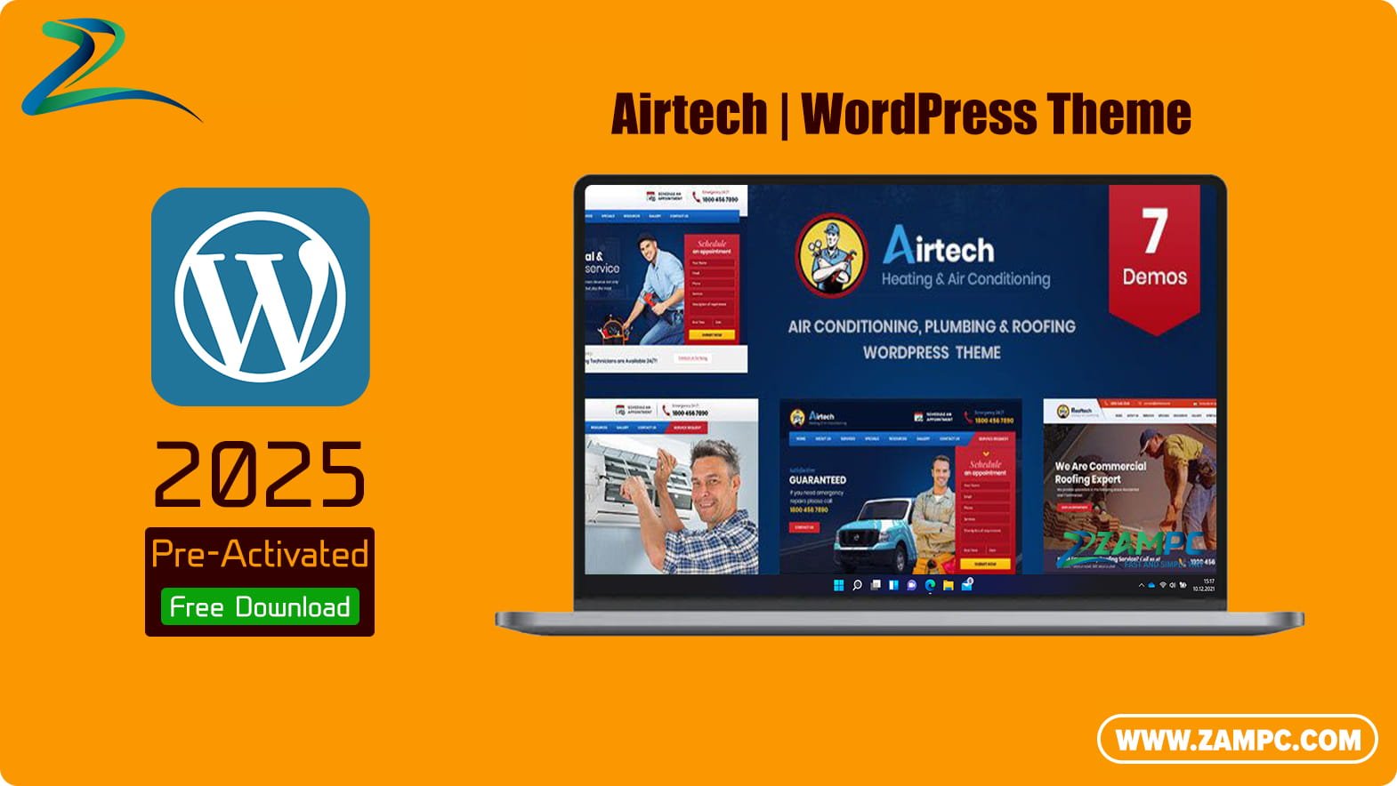 Airtech WordPress Theme ZamPC