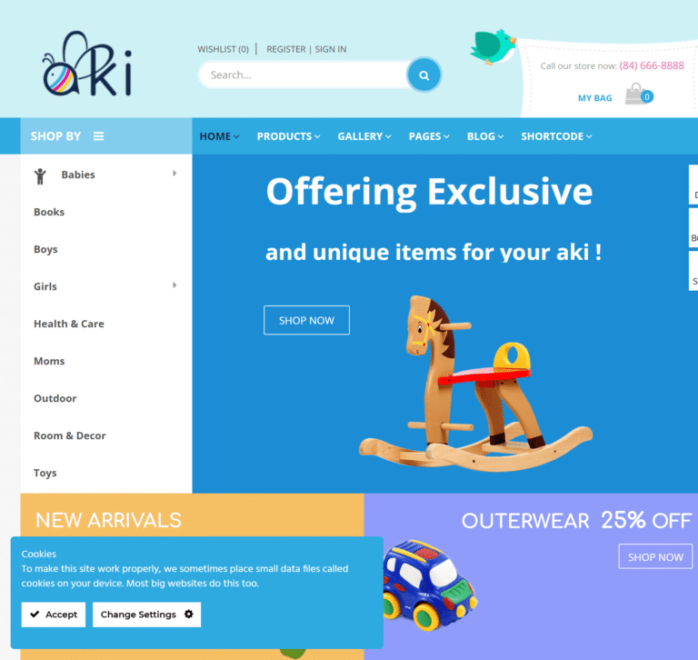 Aki WordPress Theme logo