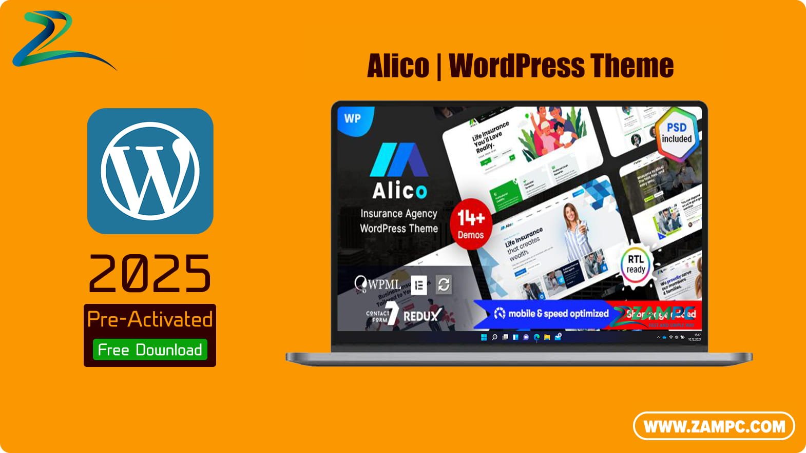 Alico WordPress Theme ZamPC
