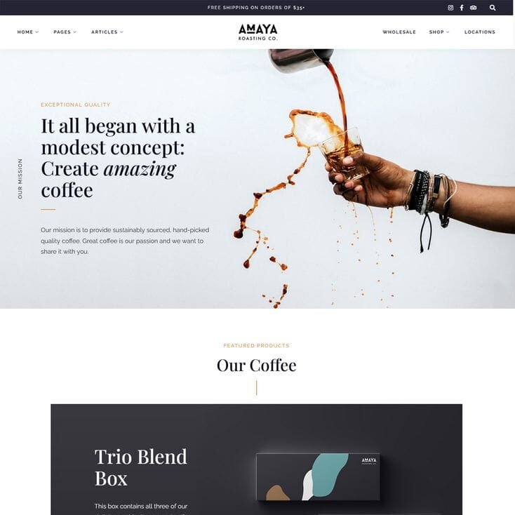 Amaya WordPress Theme
