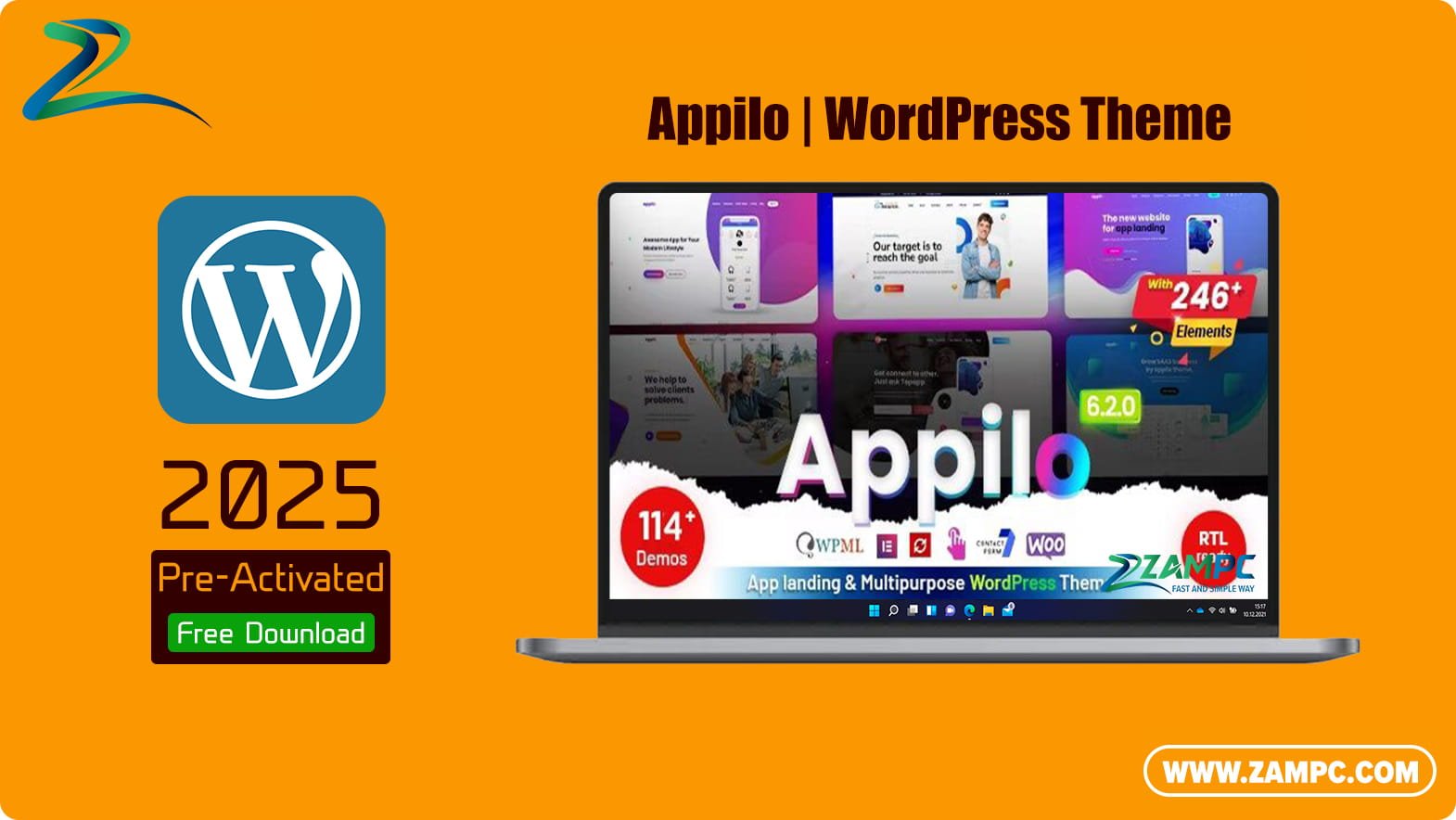 Appilo WordPress Theme ZamPC
