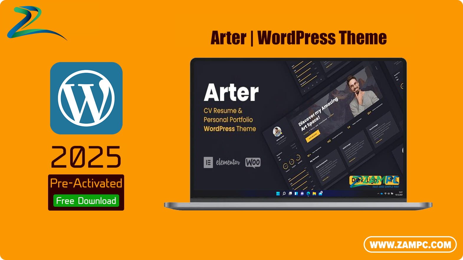 Arter WordPress Theme ZamPC Icon
