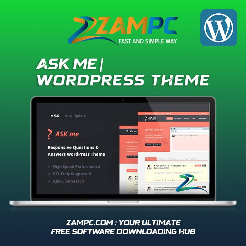 Ask Me WordPress Theme ZamPC