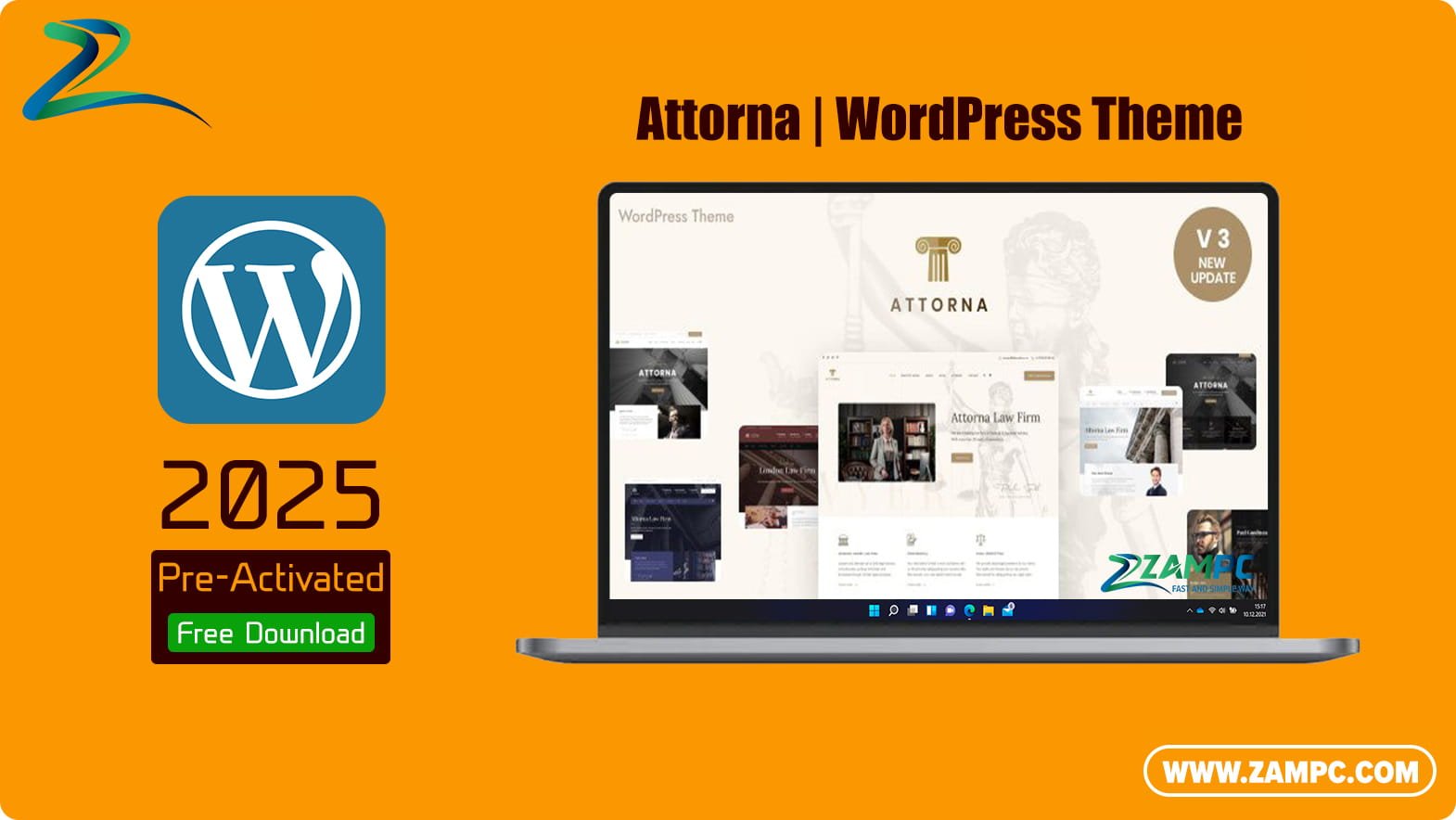 Attorna WordPress Theme ZamPC