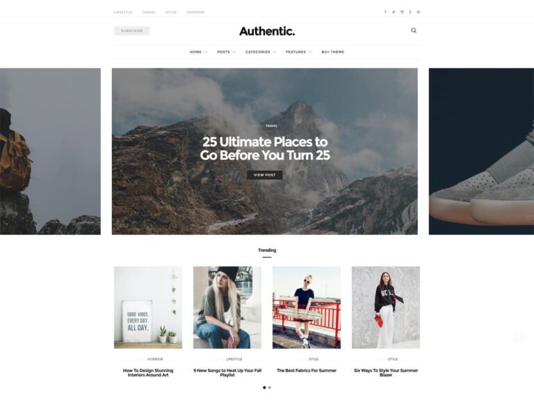 Authentic WordPress Theme logo