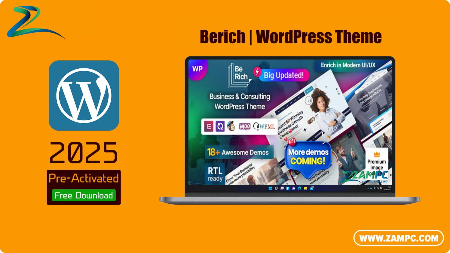 Berich WordPress Theme ZamPC
