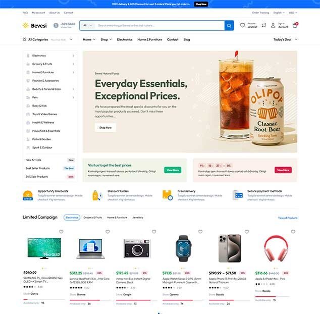 Bevesi WordPress Theme