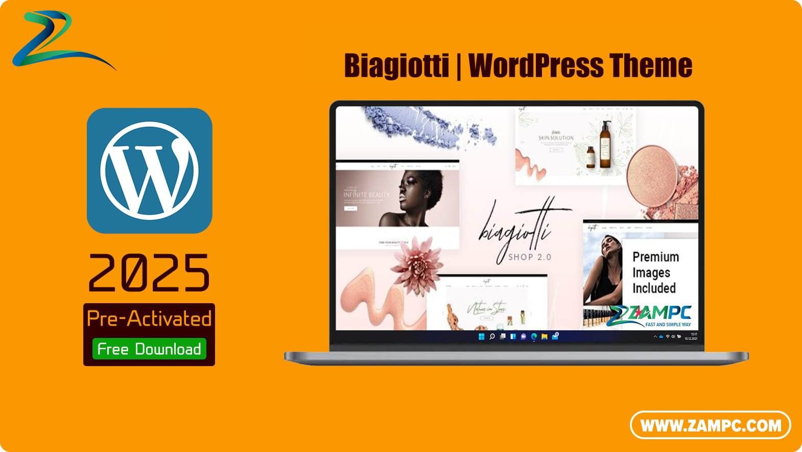 Biagiotti WordPress Theme ZamPC