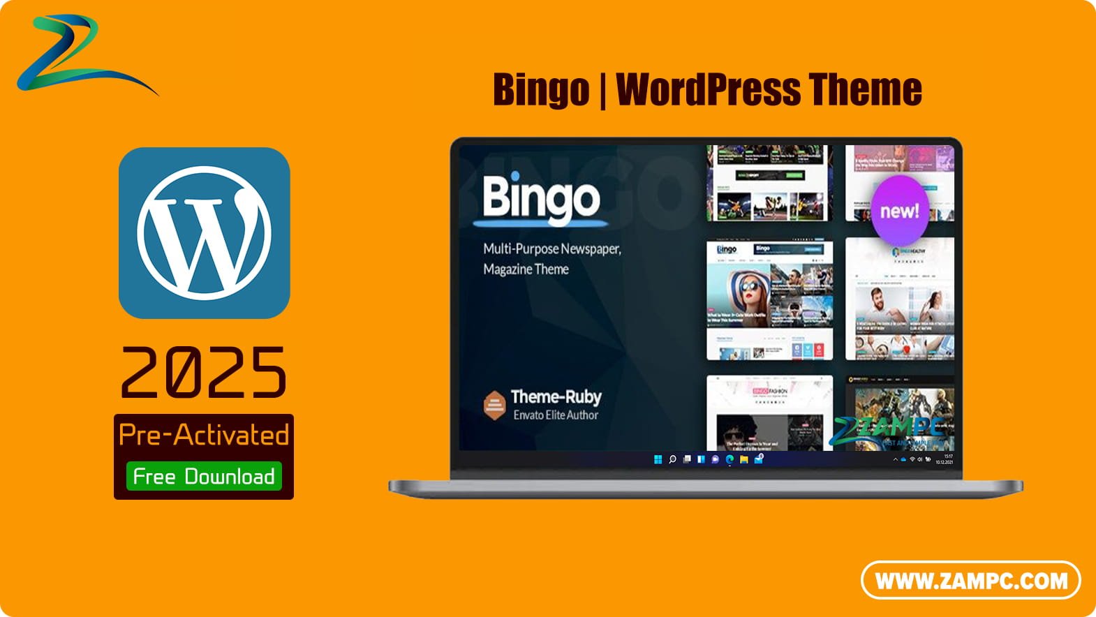 Bingo WordPress Theme ZamPC Icon