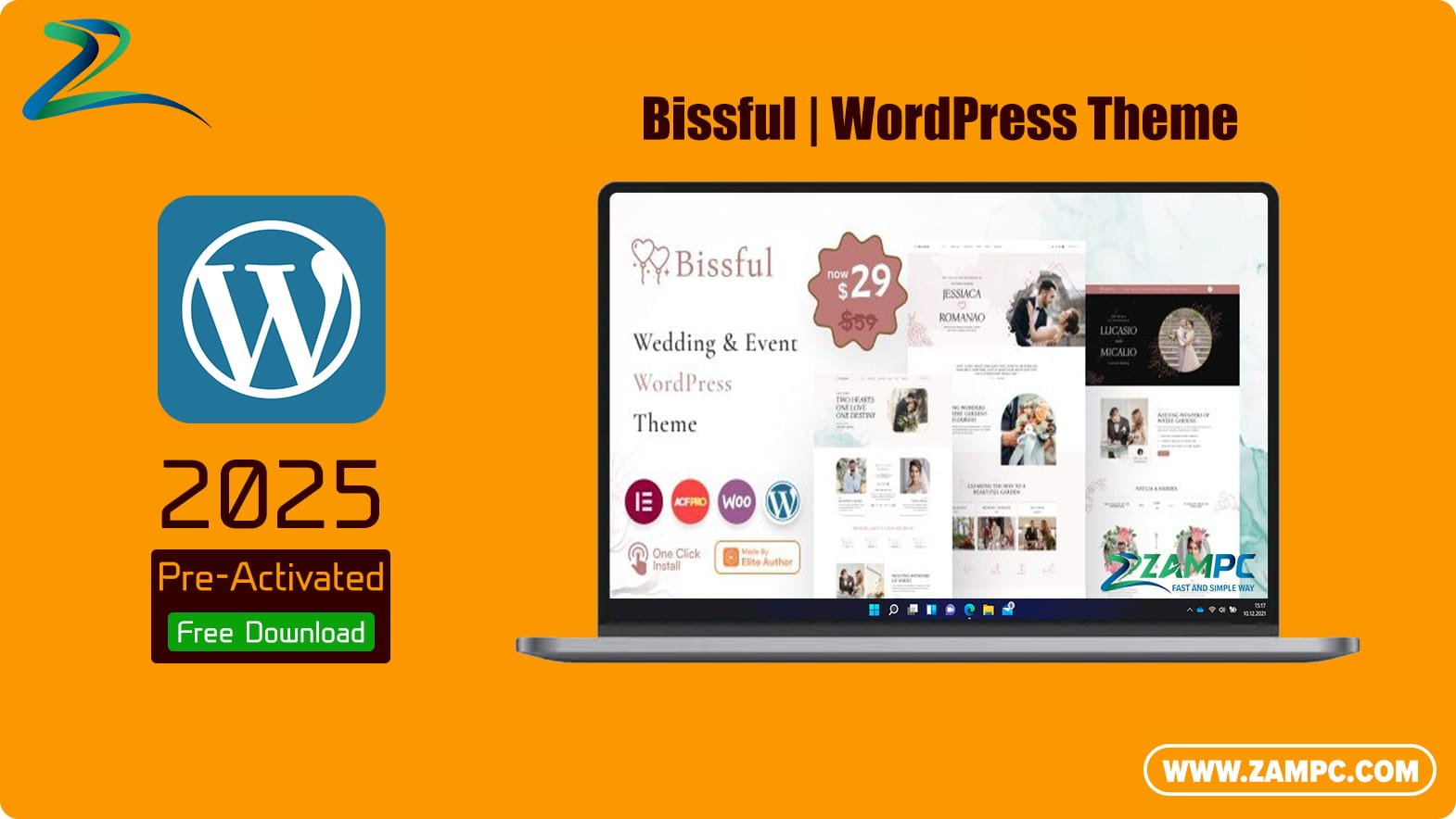 Bissful WordPress Theme ZamPC