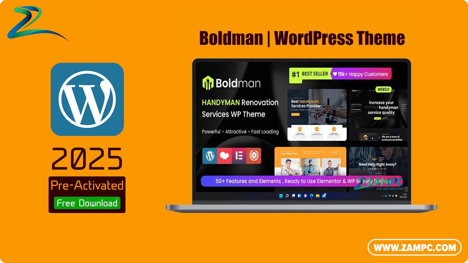 Boldman WordPress Theme ZamPC
