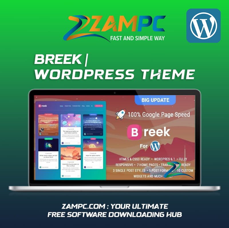 Breek WordPress Theme ZamPC