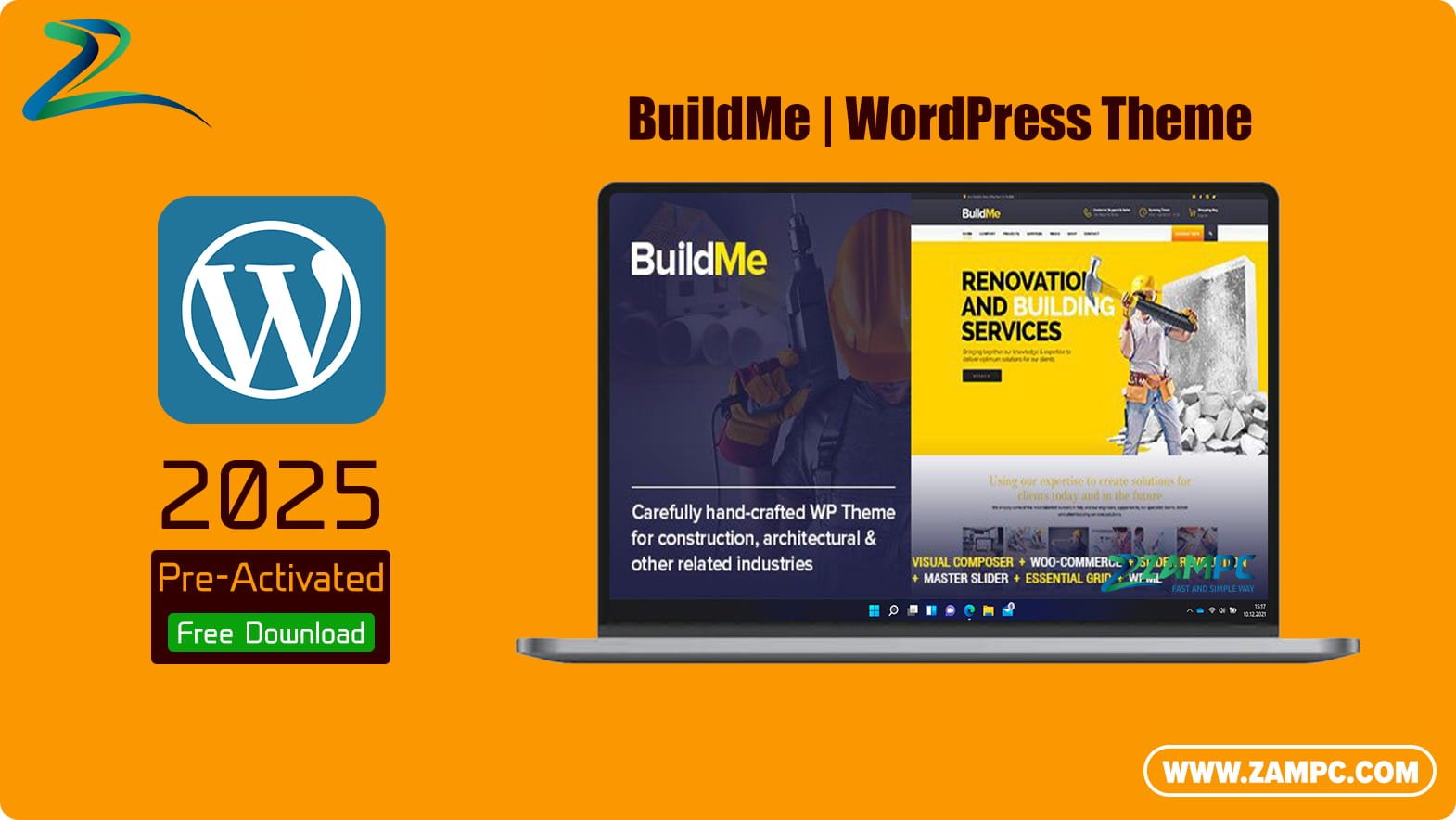 BuildMe WordPress Theme ZamPC