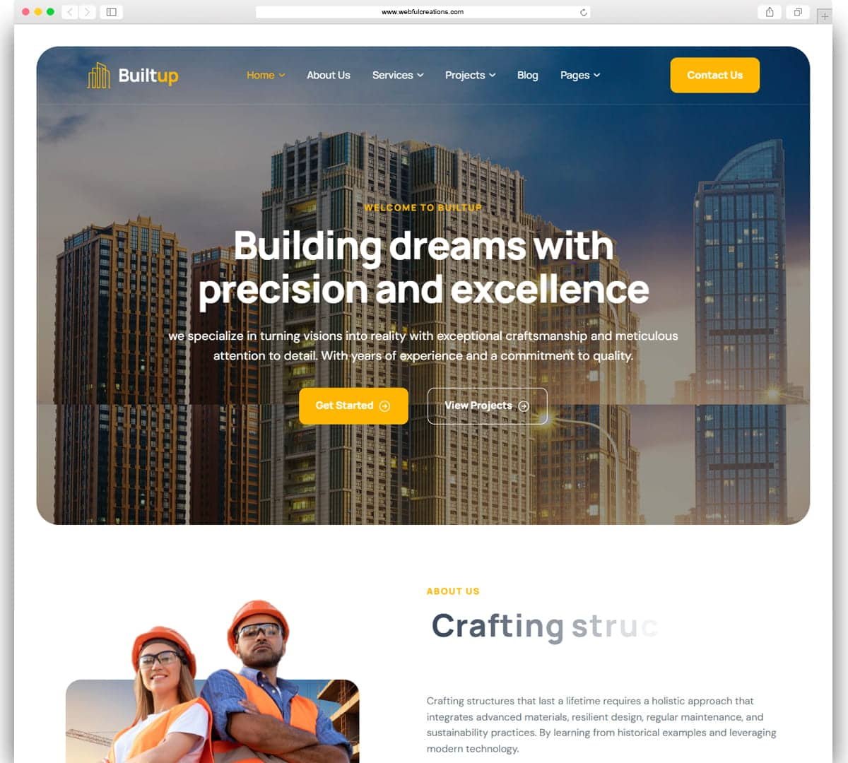 Builtup Construction Company Theme