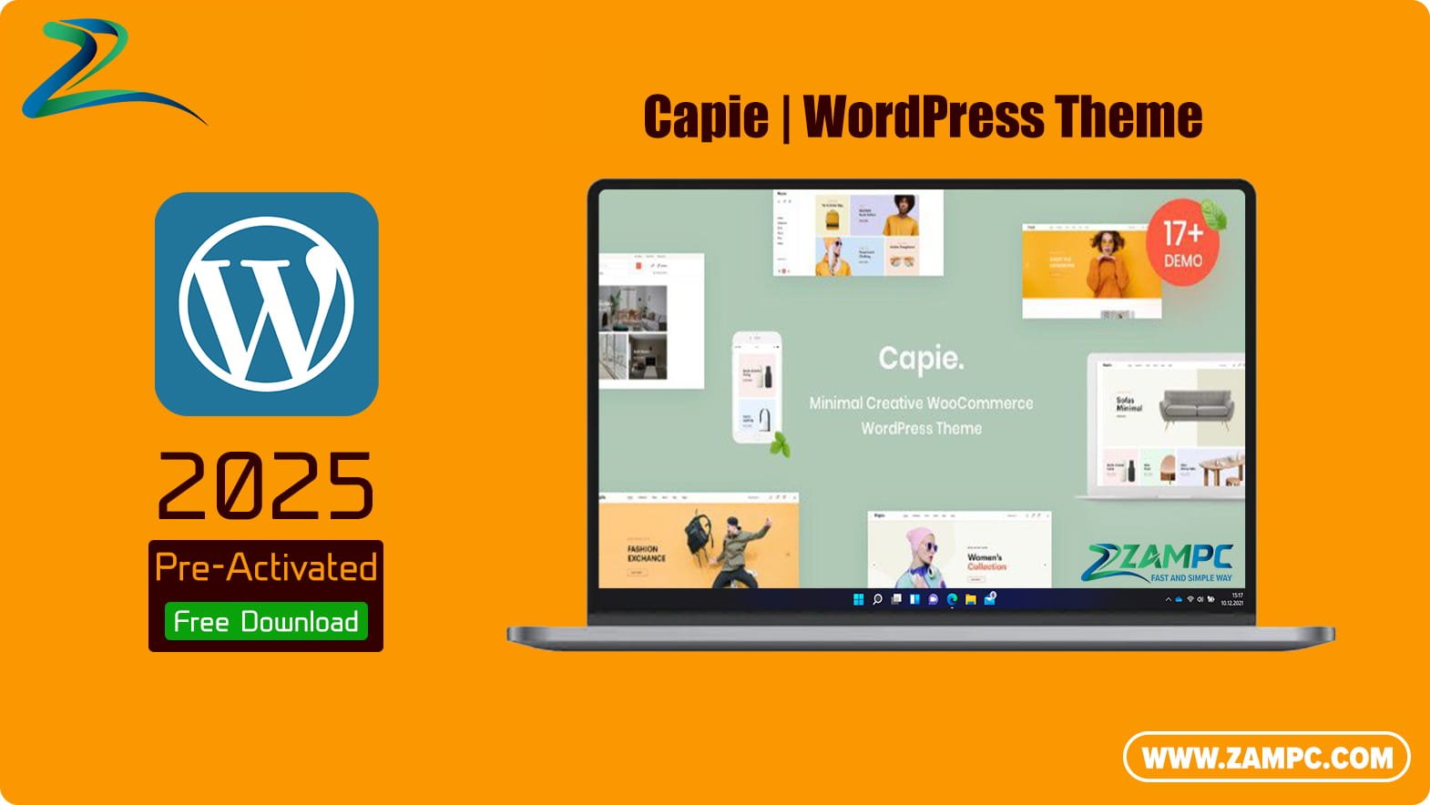 Capie WordPress Theme ZamPC