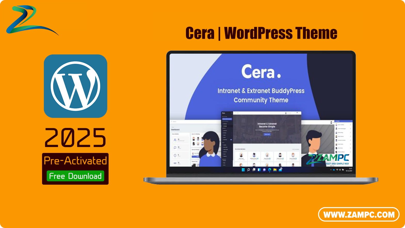 Cera WordPress Theme ZamPC