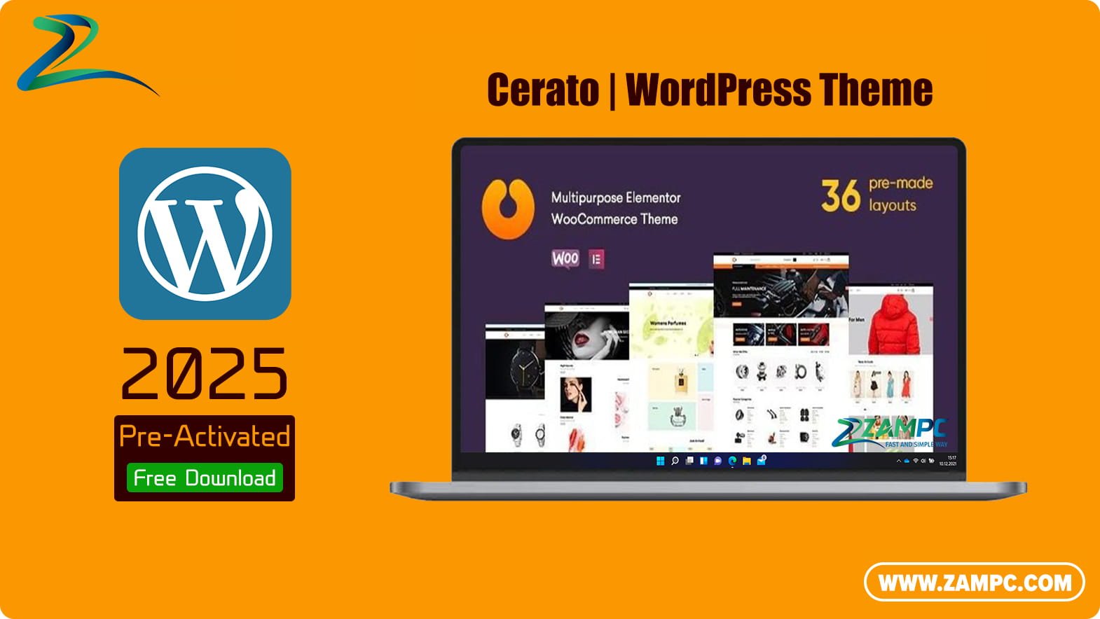 Cerato WordPress Theme ZamPC
