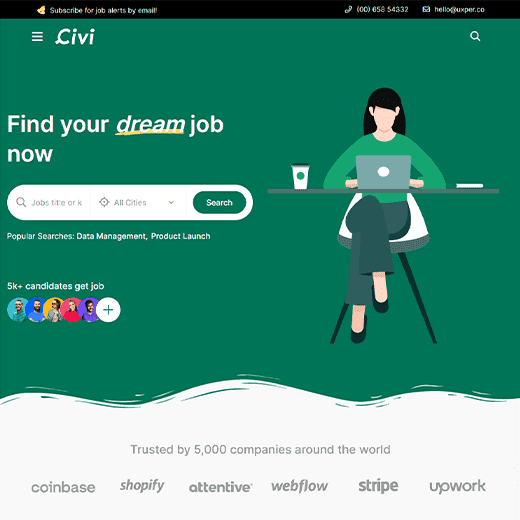 Civi Job Board, Freelance Theme