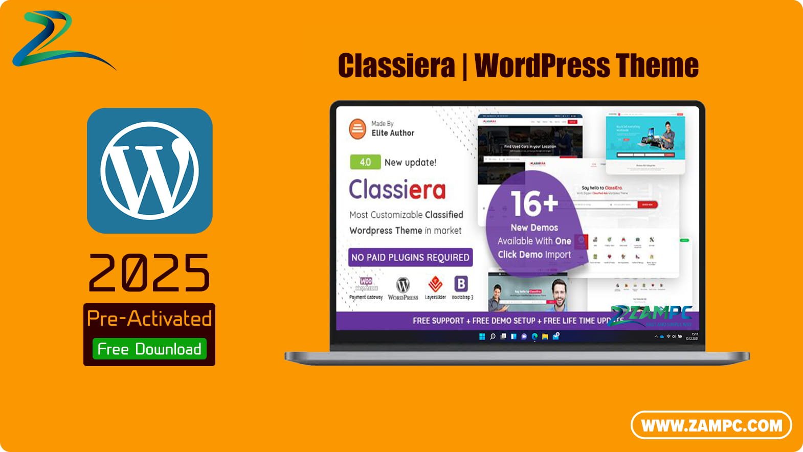 Classiera WordPress Theme ZamPC