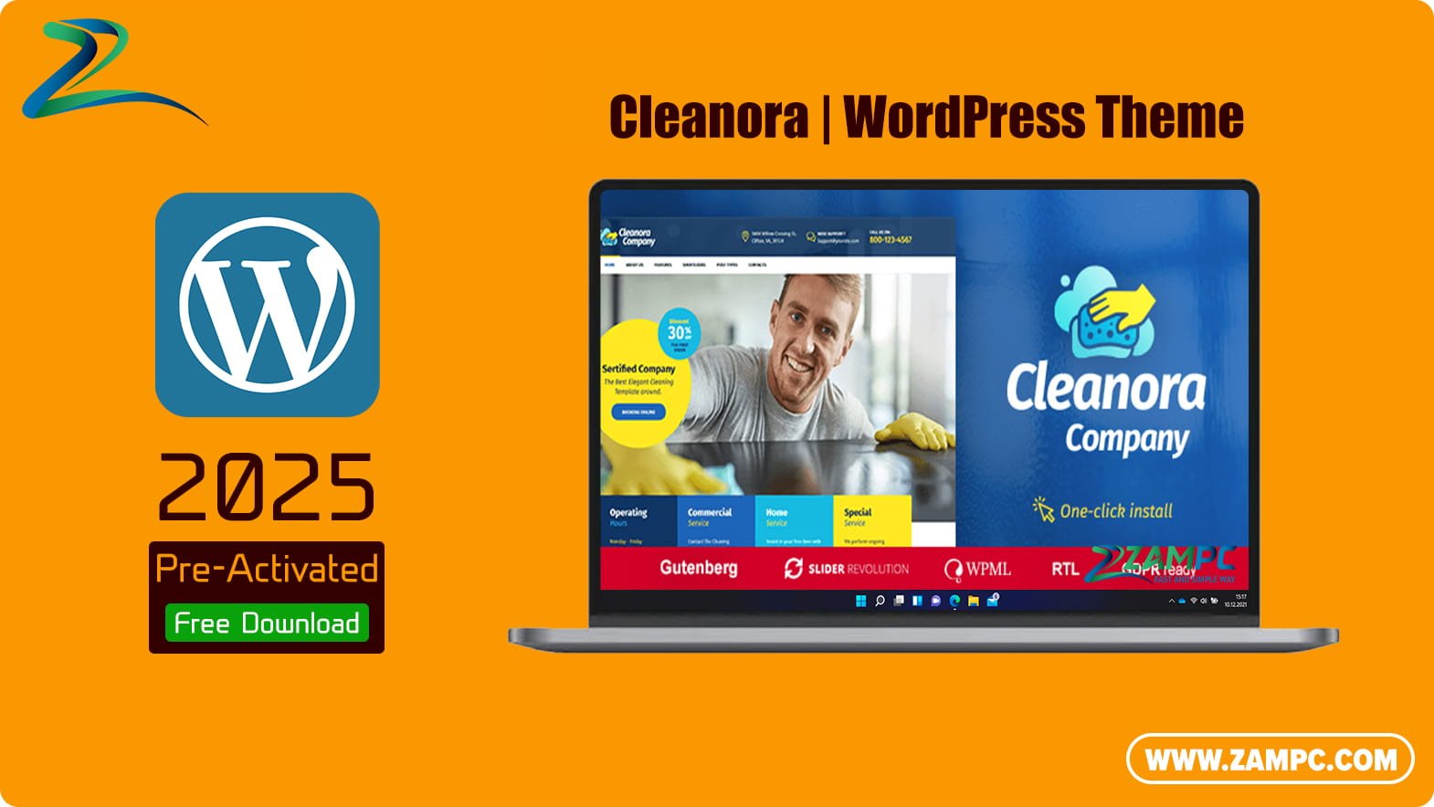 Cleanora WordPress Theme ZamPC