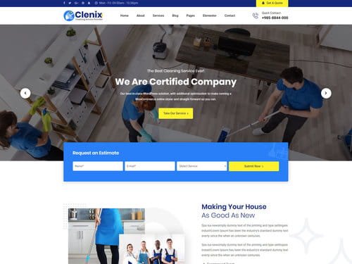 Clenix WordPress Theme