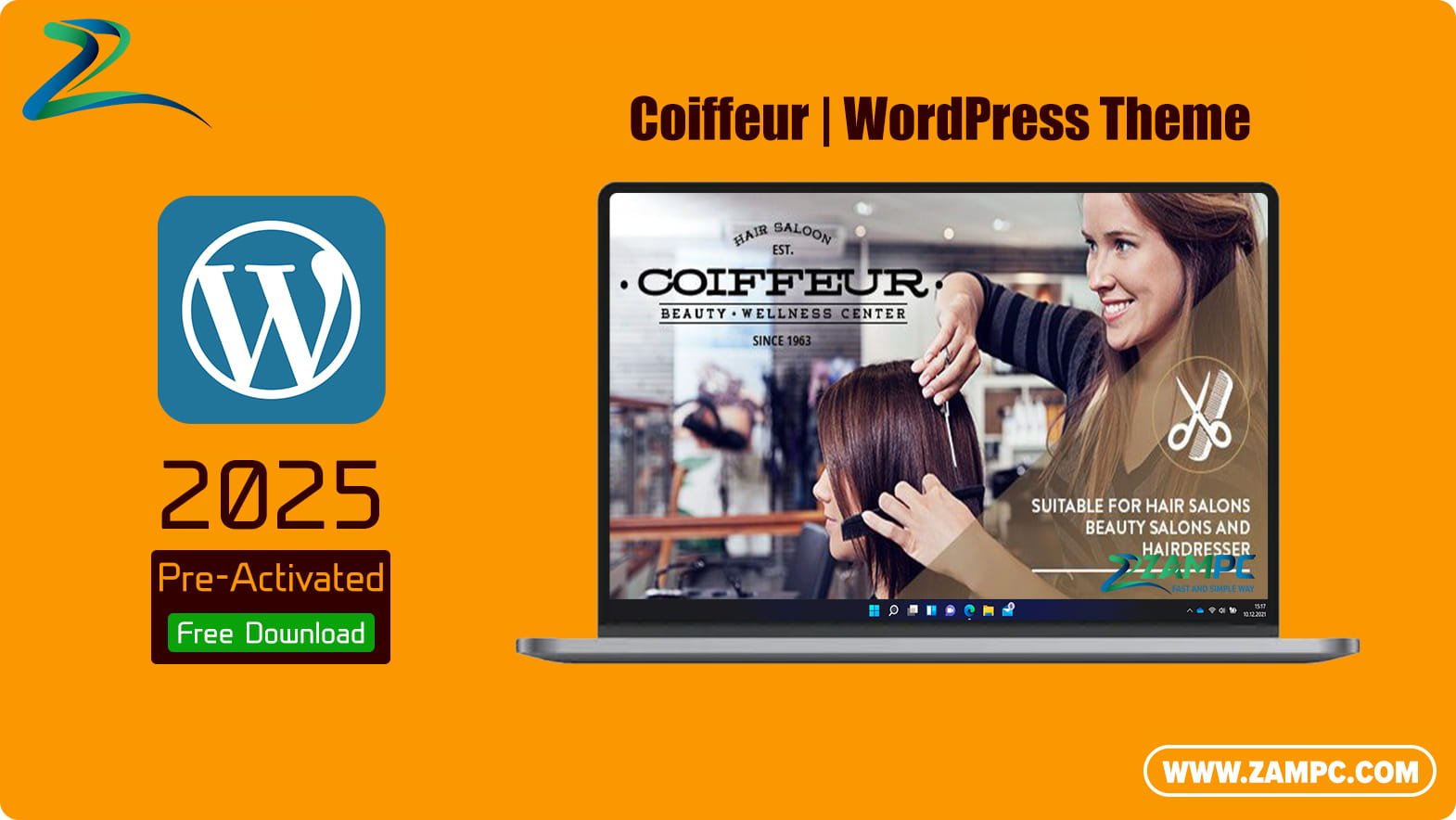 Coiffeur WordPress Theme ZamPC