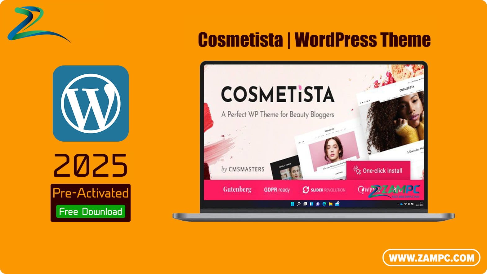 Cosmetista WordPress Theme ZamPC