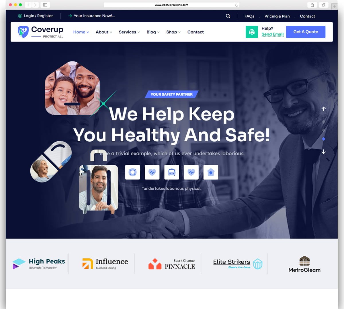 CoverUp WordPress Theme logo