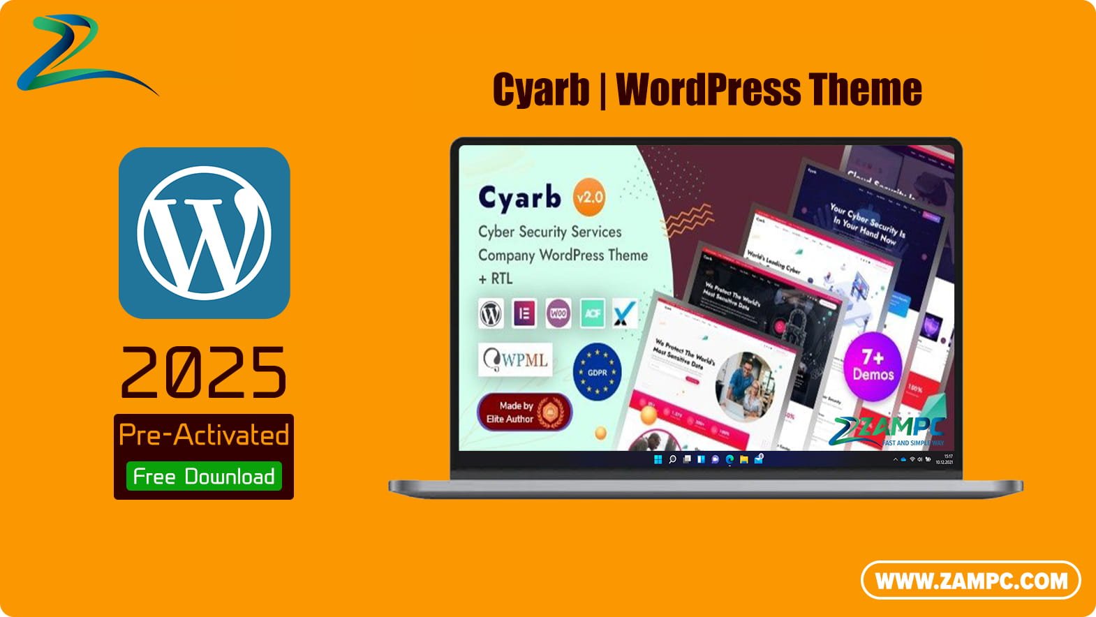 Cyarb Cyber WordPress Theme ZamPC