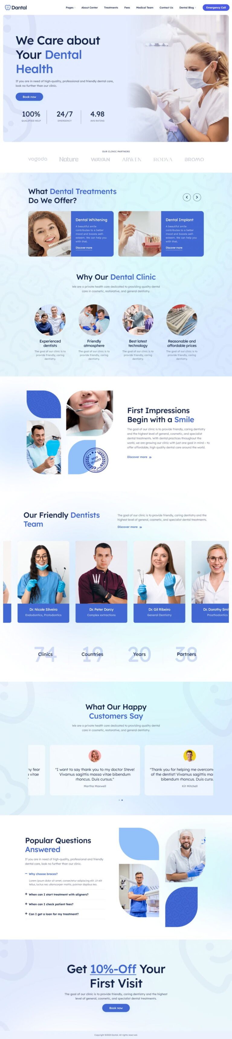Dantal WordPress Theme
