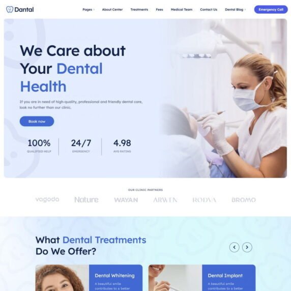 Dantal WordPress Theme
